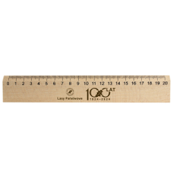 Linijka drewniana 20 cm z grawerem